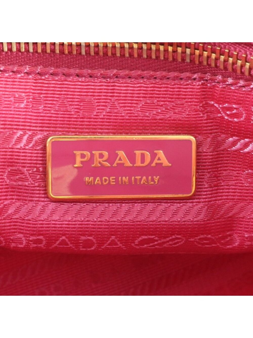 ★SOLD★ Prada Tessuto Nylon Triangle Logo Ruffle Leather Tote Shoulder Hand - Picture 8 of 8